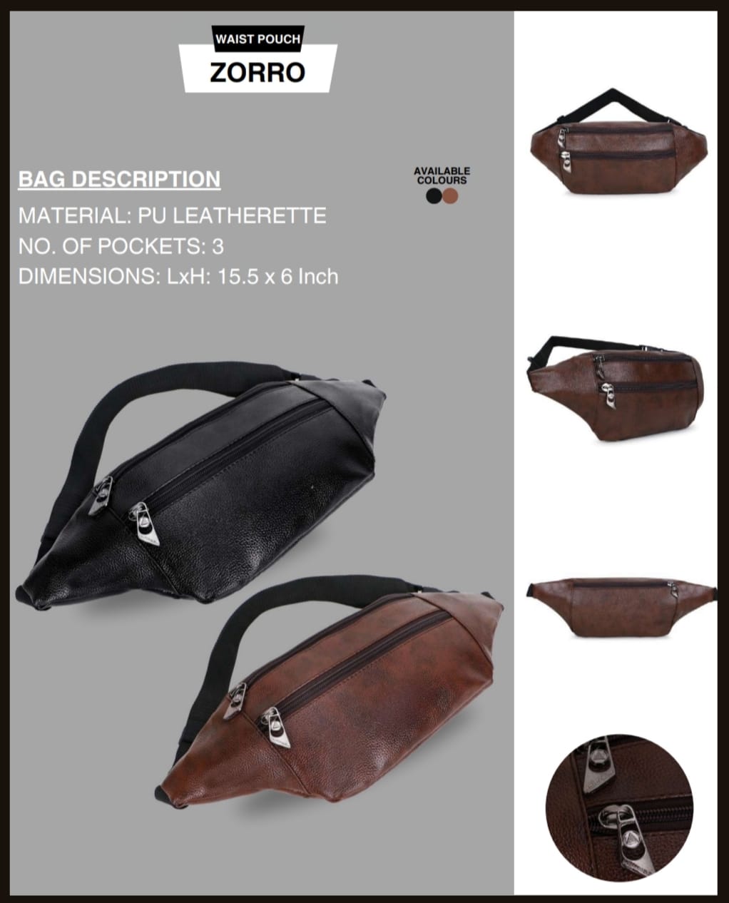 WAIST POUCH ZORRO